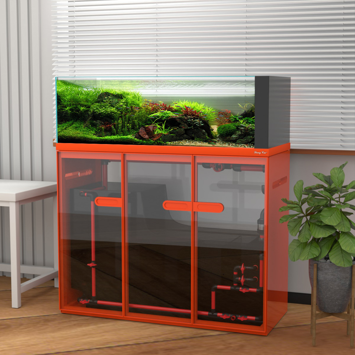 Large Modern Style Glass Fish  - огляд і ціна Marine Aquarium Tank For Sale