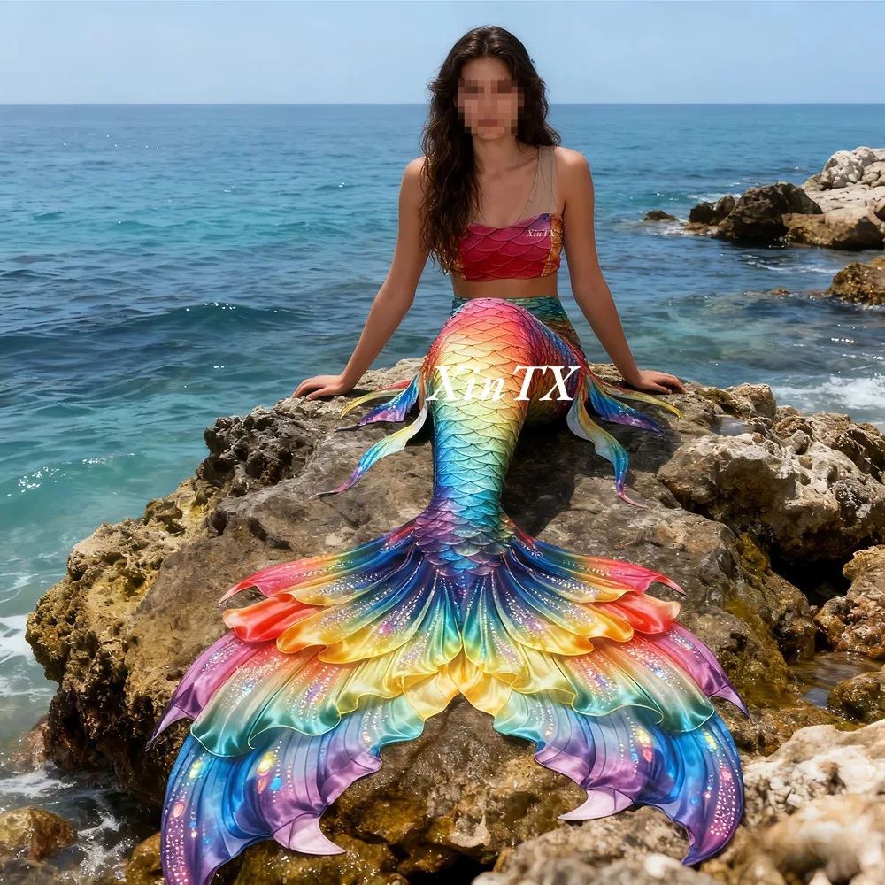 Mermaid tail rainbow-colored l - огляд і ціна Aquarium & Marine Museum