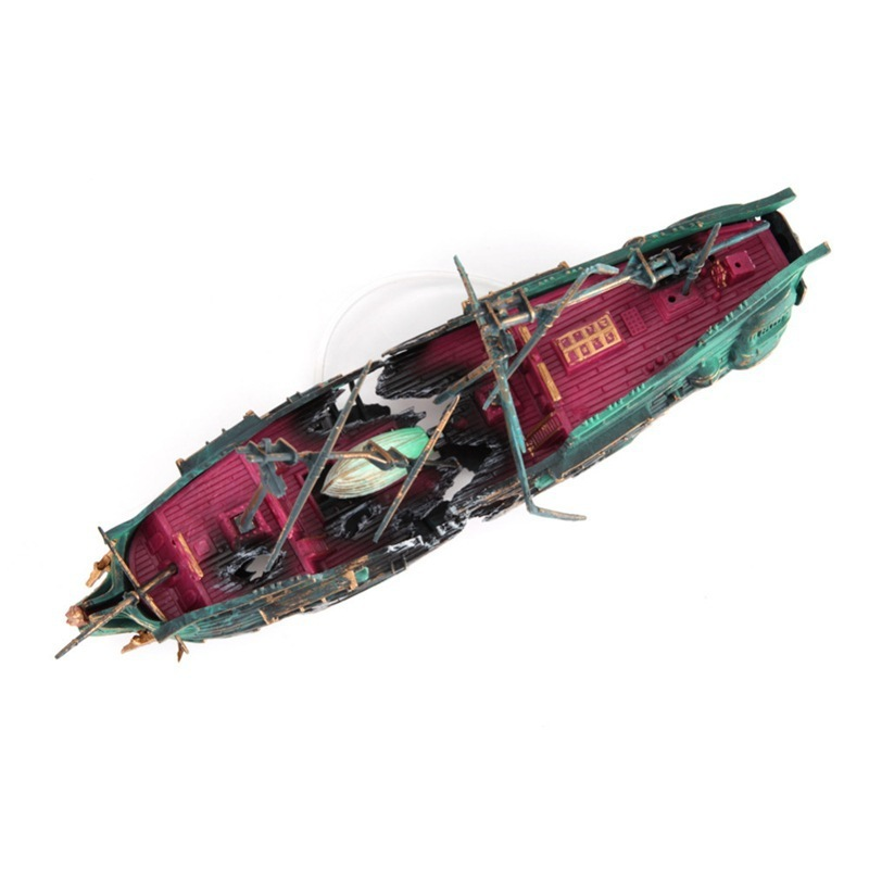 Large Aquarium Decoration Boat - огляд і ціна Aquarium Marina