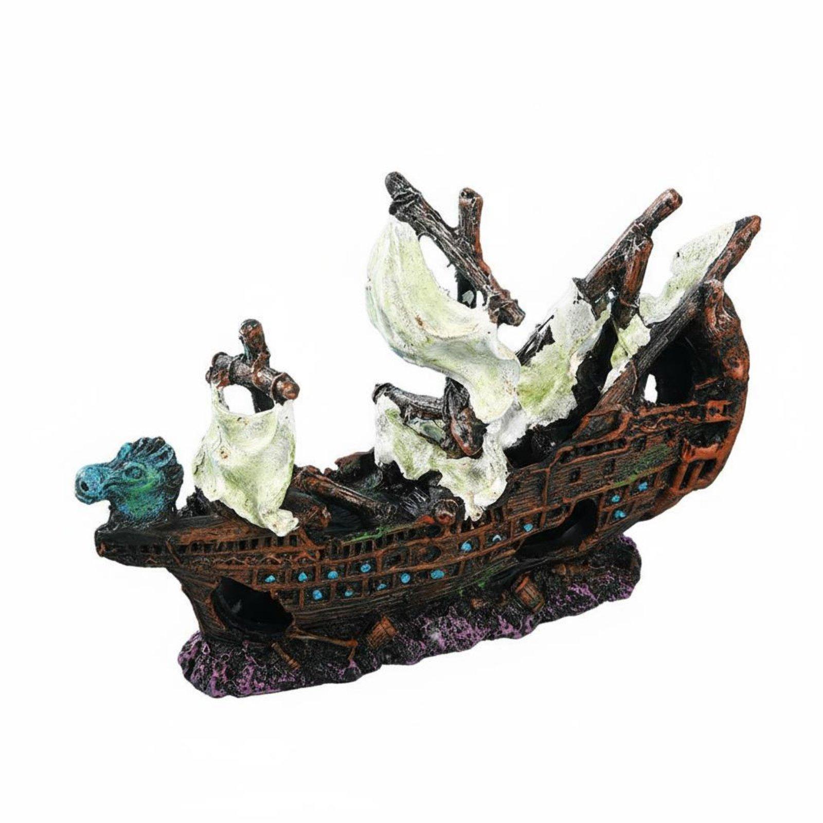 Fish Tank Resin Shipwreck Deco - огляд і ціна Aquarium Marine Setup