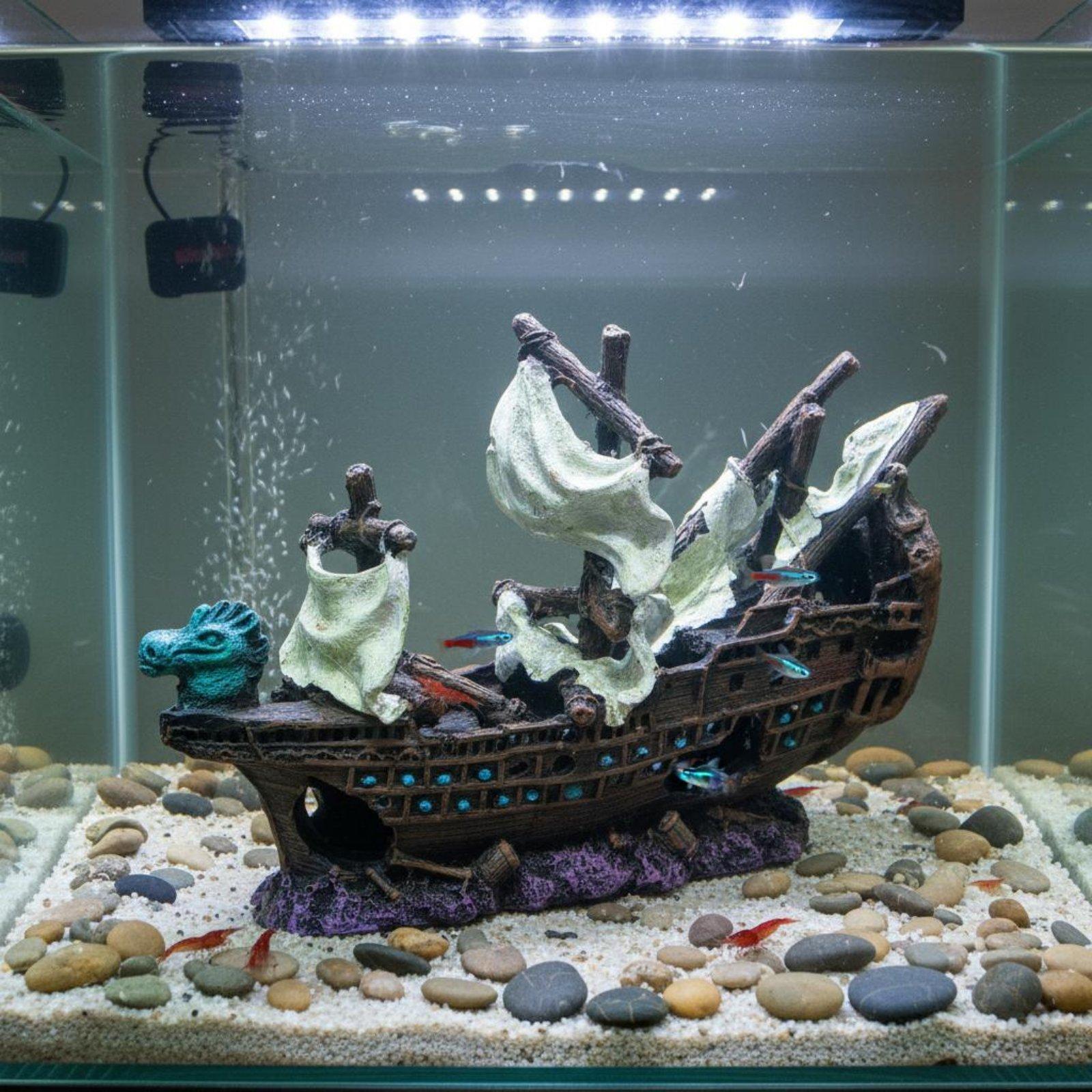 Fish Tank Resin Shipwreck Deco - огляд і ціна Aquarium Marine Setup