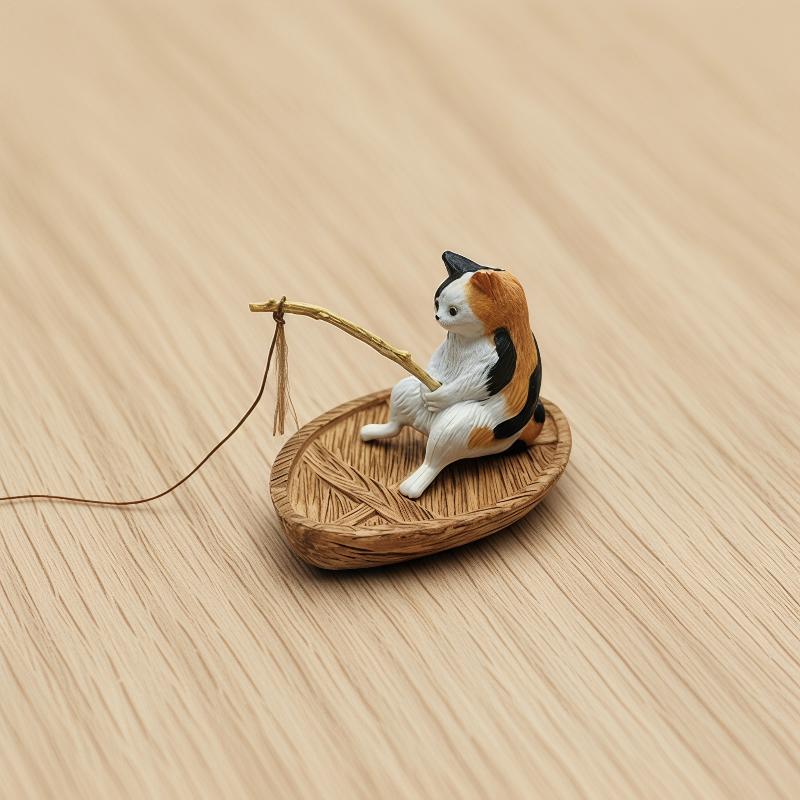 Resin Cat Fishing Boat Aquariu - огляд і ціна Aquarium Marina