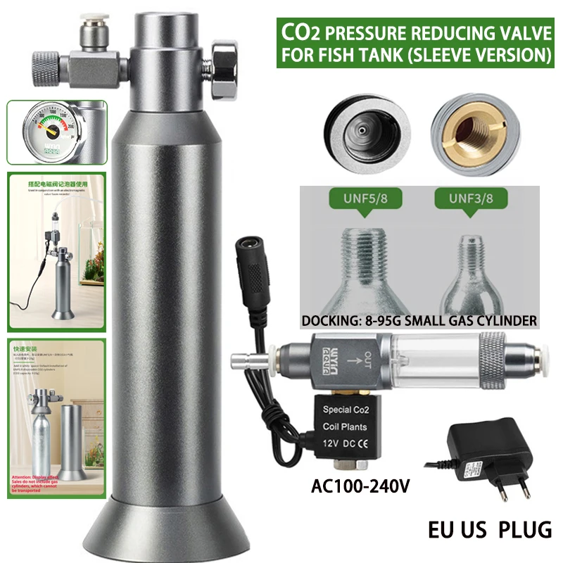 Aquarium DIY CO2 Regulator Qui - огляд і ціна Marine Aquarium Ozone