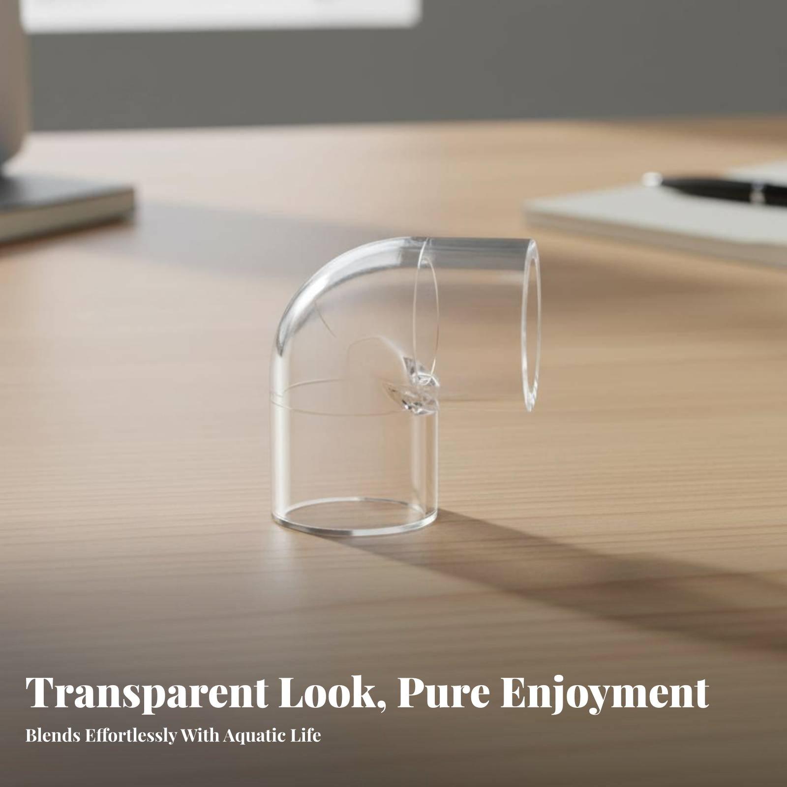 Transparent Aquarium Elbow Pip - огляд і ціна Aquarium & Marine Museum